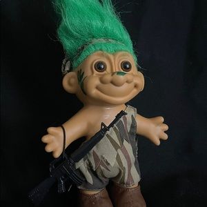 Vintage Russ Troll Army Doll